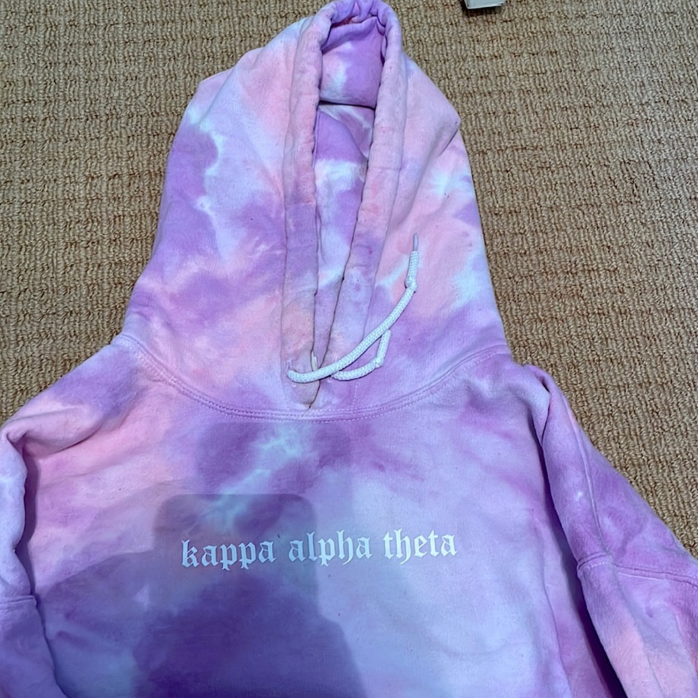 Kappa Alpha Theta purple tie dye sweatshirt